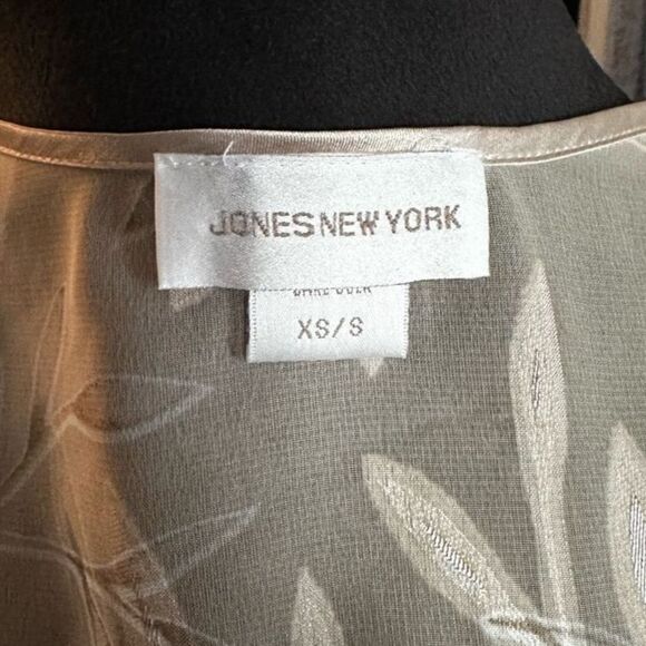 Vintage Jones New York Women’s Sheer Burnout Leaf Design Chemise/Robe Set S\M - Picture 9 of 10